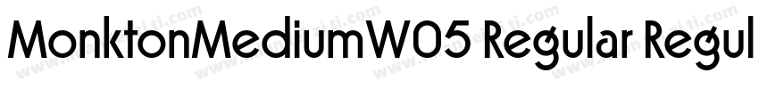 MonktonMediumW05 Regular Regular字体转换